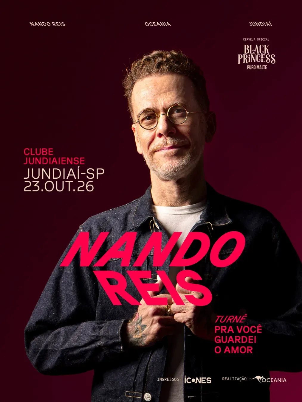 Nando Reis - Turnê “Pra Você Guardei o Amor”